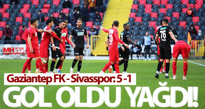 Gaziantep FK gol oldu yağdı! Gaziantep FK - Sivasspor: 5 -1