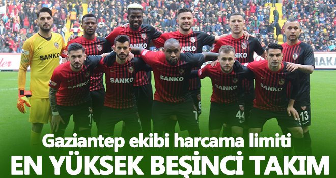 Gaziantep FK, harcama limitinde şampiyon takımlarla yarışıyor