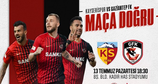Gaziantep FK, Kayserispor maçına hazır