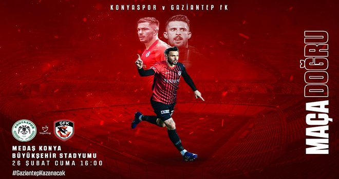 Gaziantep FK, Konyaspor'a konuk oluyor