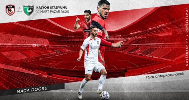 Gaziantep FK,Denizlispor'u konuk ediyor