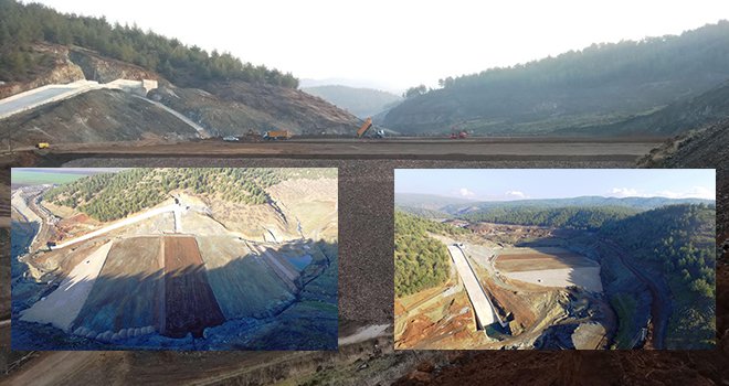 Gaziantep güneş barajı'nda çalışmalar devam ediyor 