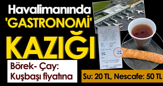 Gaziantep havalimanında 'Gastronomi' kazığı