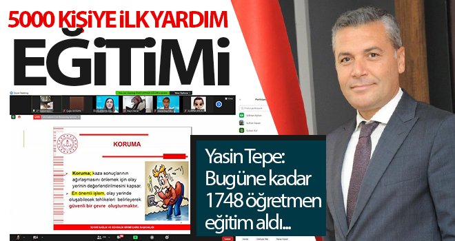 Gaziantep İl Milli Eğitim Müdürlüğü tarafından ilk yardım eğitimi