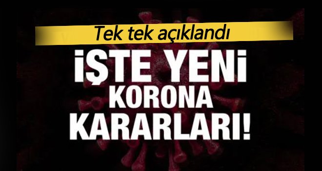 Gaziantep İl Umumi Hıfzıssıhha Kurulu'ndan salgına karşı yeni kararlar...