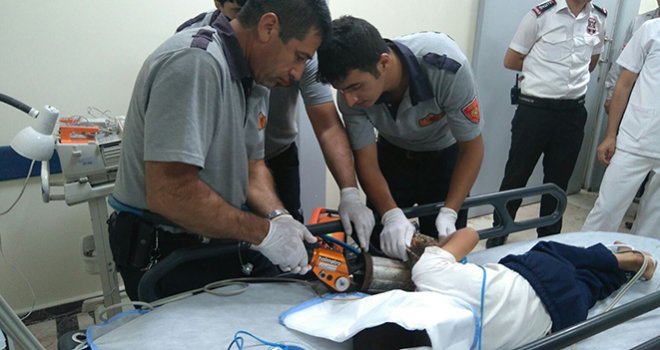 GAZİANTEP İTFAİYE EKİPLERİ ZOR KURTARDI