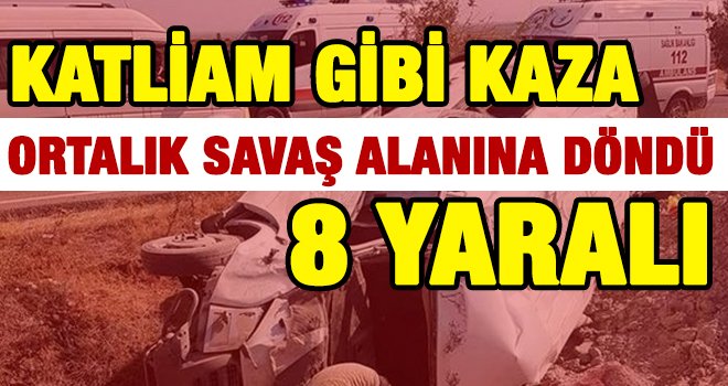 Gaziantep karayolunda feci kaza: Yaralılar var