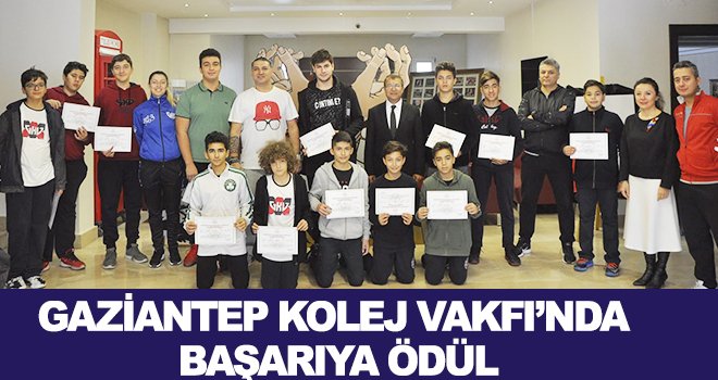 Gaziantep Kolej Vakfı'na ödül