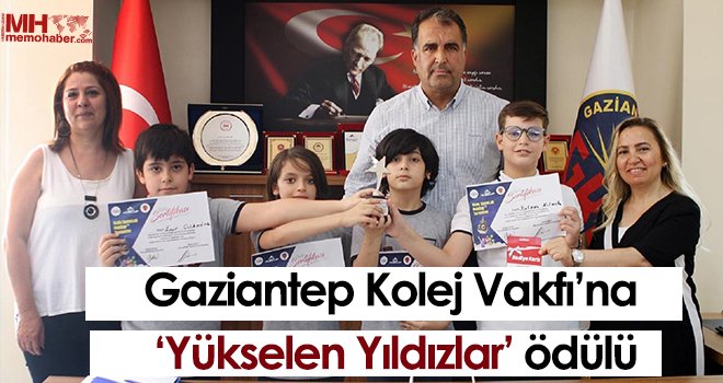 Gaziantep Kolej Vakfı’na Yükselen Yıldızlar ödülü