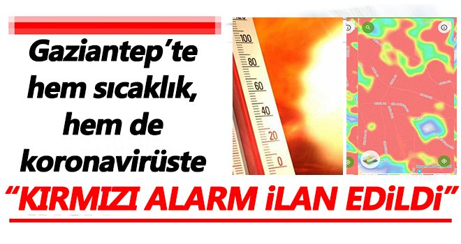 Gaziantep koronavirüste kırmızı alarm ilan edildi