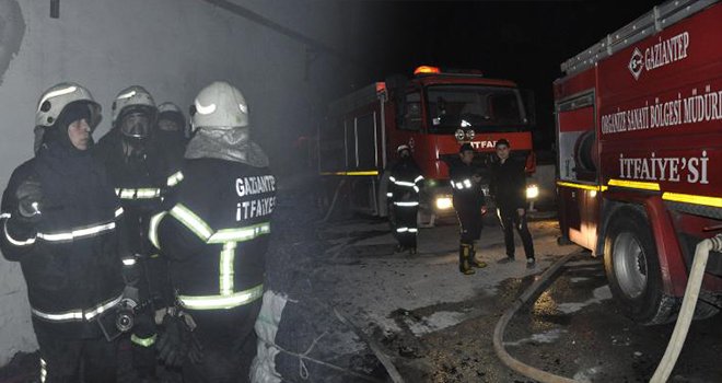 Gaziantep OSB'de tekstil fabrikasında yangın çıktı