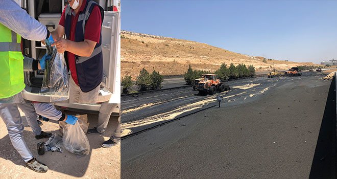Gaziantep Otobanında çalışmalar devam ediyor: Akşama açılması bekleniyor