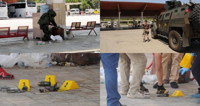 Gaziantep otogarında askeri mühimmat bulundu