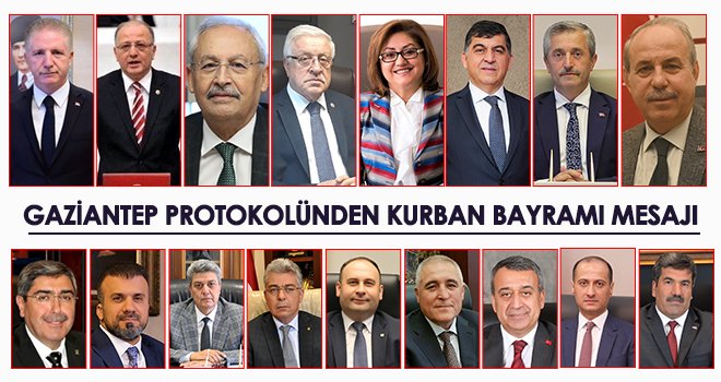 Gaziantep protokolünden Kurban Bayramı Mesajı