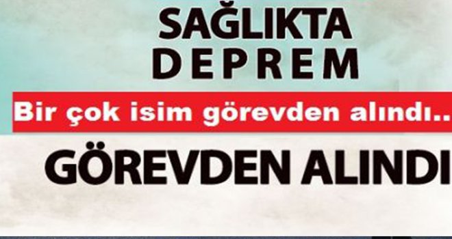 Gaziantep sağlıkda deprem! 75 kişinin işine son verildi. İşte o liste