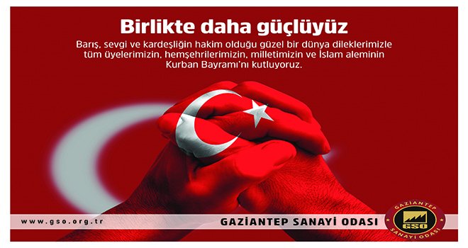 Gaziantep Sanayi Odası Kurban Bayramı reklamı