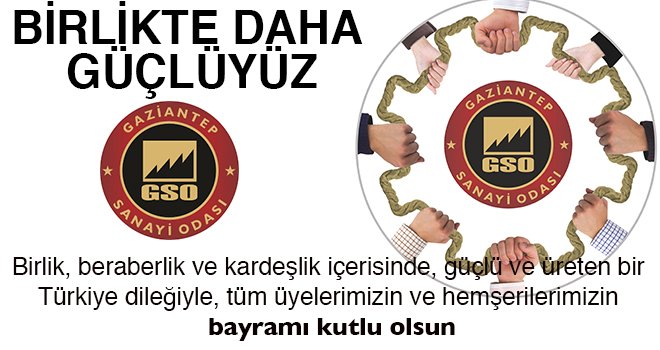 Gaziantep Sanayi Odası Kurban Bayramı