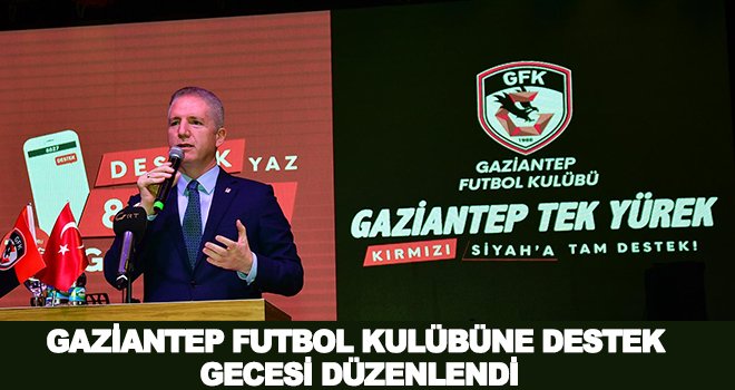 Gaziantep Tek Yürek, Kırmızı Siyaha Tam Destek