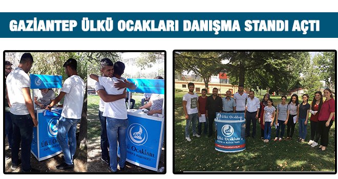 Gaziantep Ülkü Ocakları danışma standı açtı