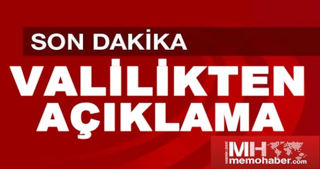 Gaziantep Valiliği'nden patlama sesiyle ilgili açıklama