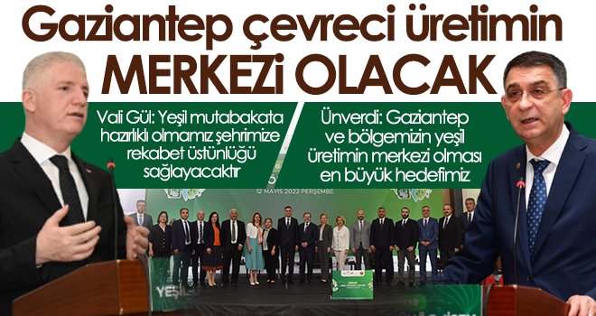 Gaziantep Yeşil Dönüşüm Zirvesi gerçekleştirildi
