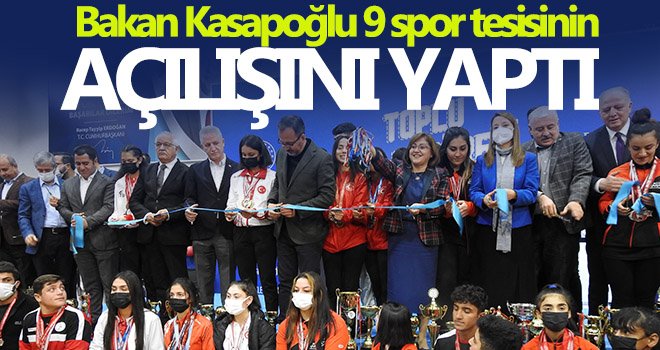 Gaziantep’e 9 yeni spor tesisi kazandırıldı