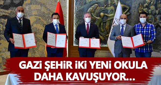 Gaziantep'e iki yeni okul daha...