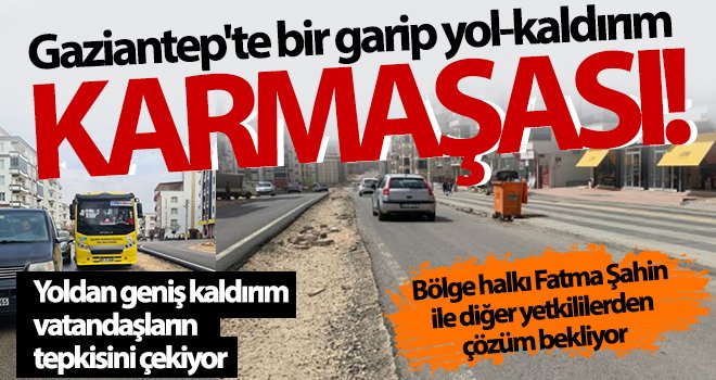 Gaziantep'e yakışmayan görüntü, kaldırım yolun iki katı büyüklüğünde 