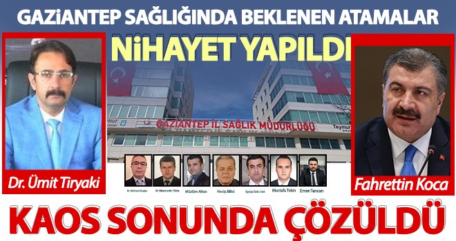 Gaziantep'i şimdi daha sağlıklı günler bekliyor 