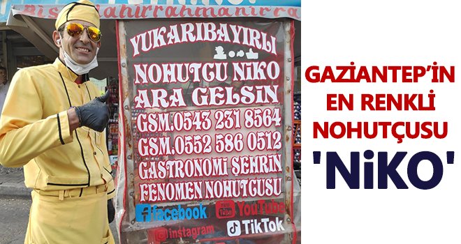 Gaziantep’in en renkli nohutçusu