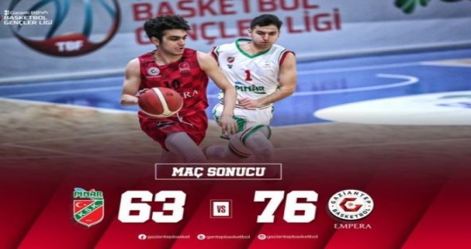 Gaziantep'in Genç Basketbolcuları Pınar Karşıyaka'yı 76-63 Yendi