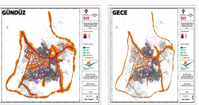 Gaziantep’in “Karayolu Gürültü Haritası” Çıkarıldı