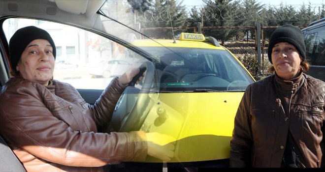 Gaziantep'in tek kadın taksi şoförü