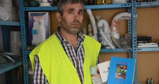 Gaziantepli ilkokul mezunu tesisatçıdan 'Zeytin Dalı' kitabı