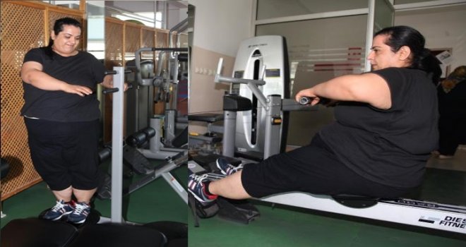 Gaziantepli kadın spor ve diyetle 7 ayda, 76 kilo verdi
