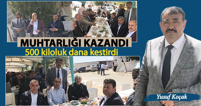 Gaziantepli muhtar 1 oyla seçildi dana kesti: Bin kişiye...