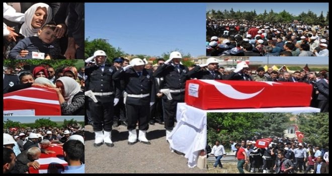 Gaziantepli şehit polis, gözyaşlarıyla uğurlandı