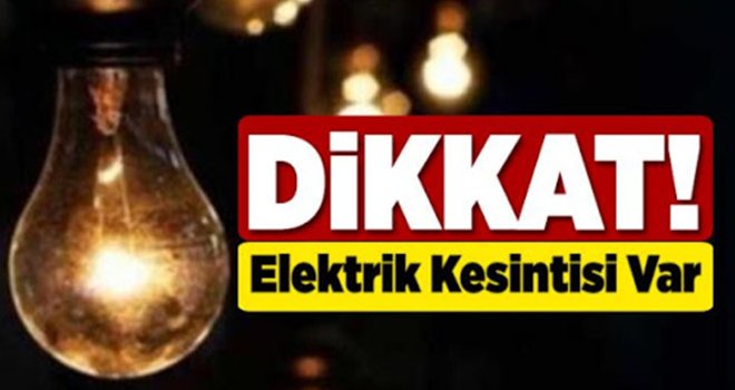 Gaziantepliler elektrik kesintisine dikkat!