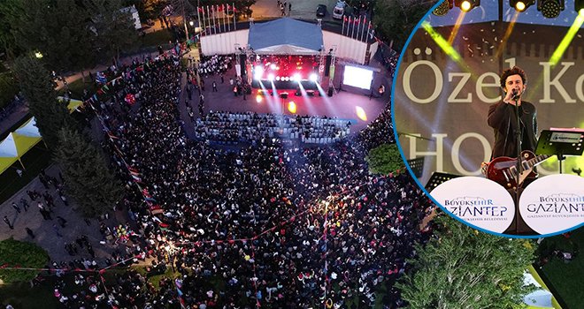 Gaziantepliler şarkıcı Buray'la coştu