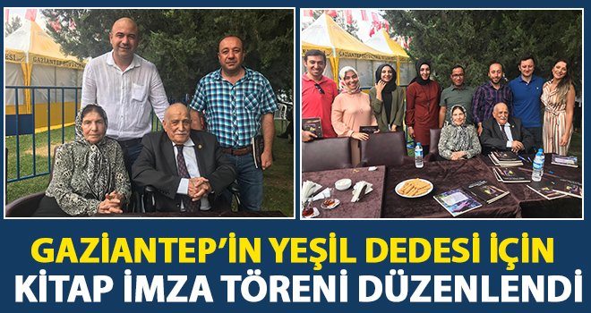 Gazianteplilerin ‘Yeşil Dedesi’ kitabını imzaladı