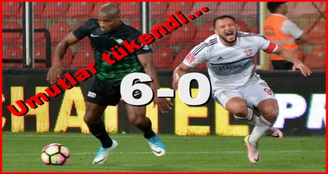 Gaziantepspor ligde kalma umutlarını mucizeye bıraktı