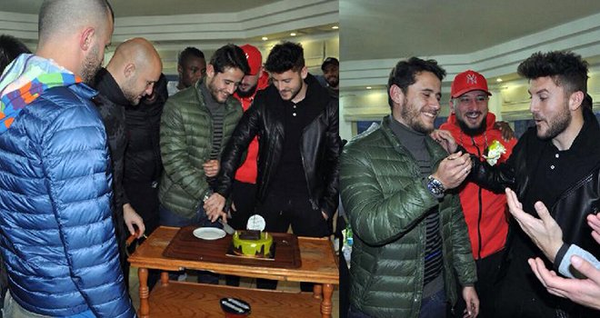 Gaziantepspor'da Sefa'ya doğum günü sürprizi