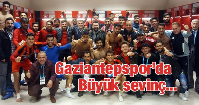 Gaziantepspor'un üç puan sevinci