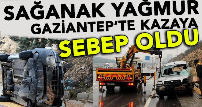 Gaziantep'te otomobil ile ticari araç çarpıştı: 4 yaralı
