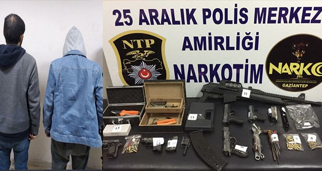 Gaziantep'te silah deposu gibi ev: 3 gözaltı