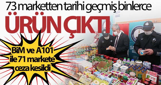 Gaziantep'te tarihi geçmiş binlerce ürün ele geçirdi