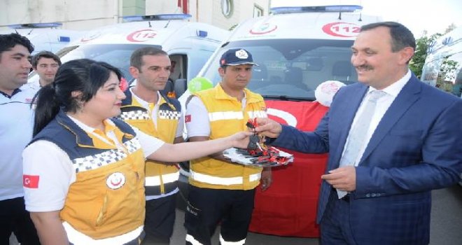 Gaziantep’te 10 yeni ambulans hizmete başladı