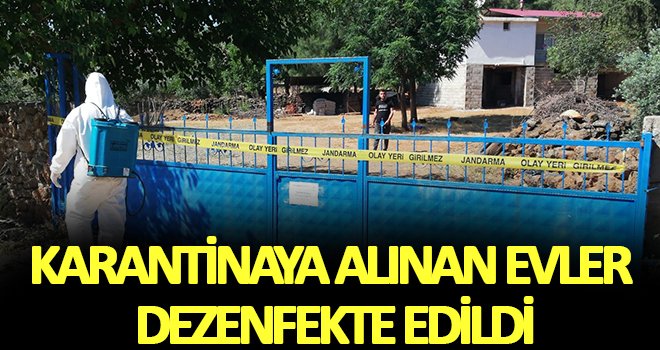 Gaziantep'te 12 ev ve ortak kullanım alanları dezenfekte edildi