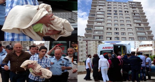 Gaziantep'te 1,5 yaşındaki çocuk 12’nci kattan düştü