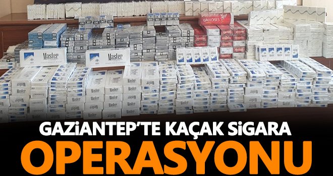 Gaziantep’te 2 bin 500 paket kaçak sigara yakalandı